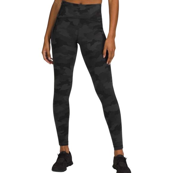 Lululemon Swift Speed High-Rise Brushed Tight 28" Heritage 365 Camo Deep Coal 20 - Picture 1 of 6